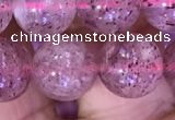 CBQ553 15.5 inches 10mm round strawberry quartz beads wholesale