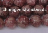 CBQ604 15.5 inches 12mm round natural strawberry quartz beads