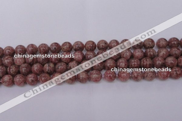 CBQ604 15.5 inches 12mm round natural strawberry quartz beads