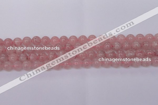 CBQ609 15.5 inches 12mm round natural strawberry quartz beads