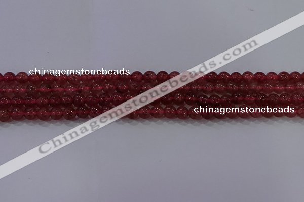 CBQ621 15.5 inches 6mm round strawberry quartz beads wholesale