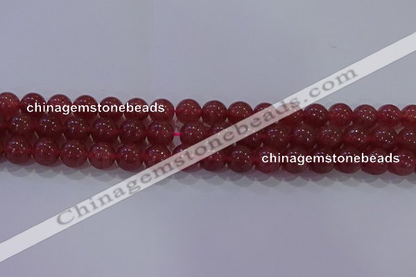 CBQ623 15.5 inches 10mm round strawberry quartz beads wholesale