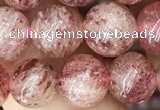 CBQ696 15.5 inches 8mm round strawberry quartz beads wholesale