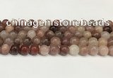 CBQ731 15.5 inches 10mm round strawberry quartz beads wholesale