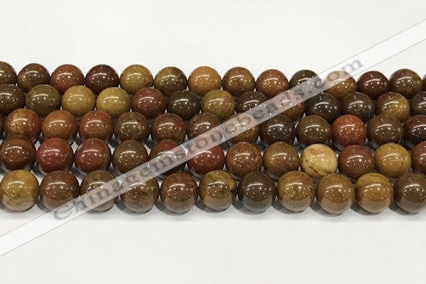 CBQ738 15.5 inches 10mm round red moss agate beads wholesale