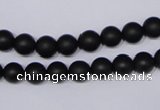 CBS02 15.5 inches 6mm round black stone beads wholesale