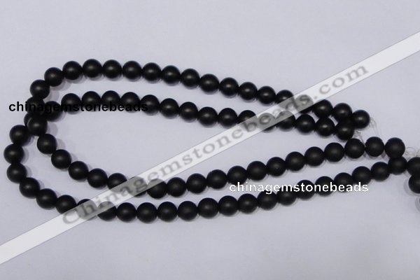 CBS02 15.5 inches 6mm round black stone beads wholesale