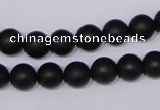 CBS03 15.5 inches 8mm round black stone beads wholesale