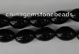 CBS202 15.5 inches 10*14mm rice blackstone beads wholesale