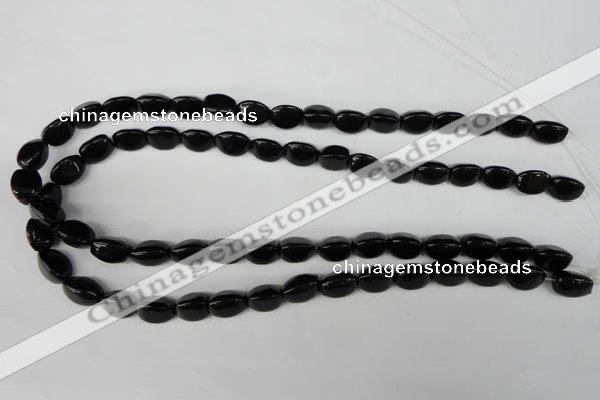 CBS212 15.5 inches 9*12mm trihedron blackstone beads wholesale