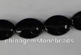 CBS250 15.5 inches 13*18mm oval blackstone beads wholesale