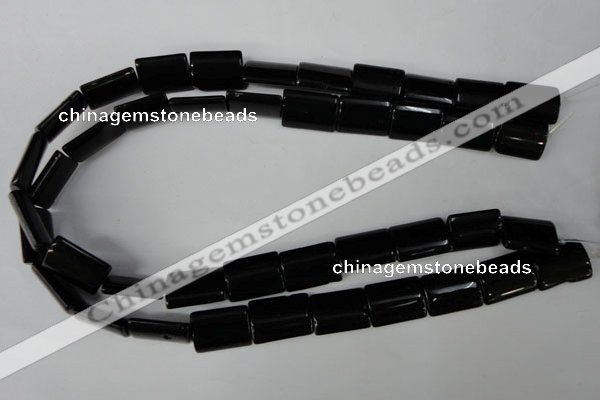 CBS275 15.5 inches 13*18mm flat tube blackstone beads wholesale