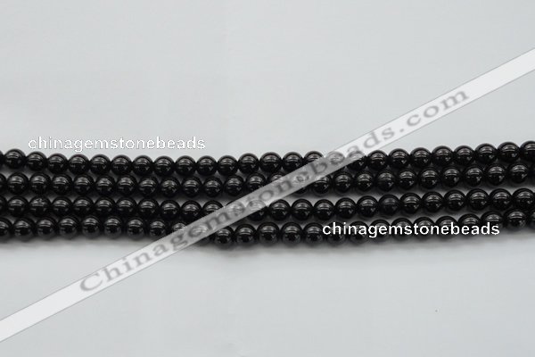 CBS500 15.5 inches 6mm round A grade black spinel beads