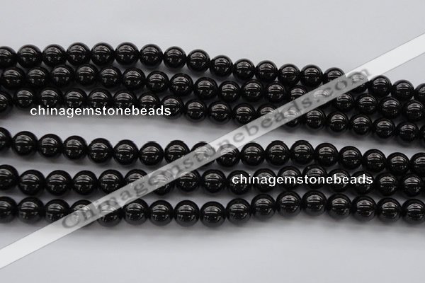 CBS501 15.5 inches 8mm round A grade black spinel beads