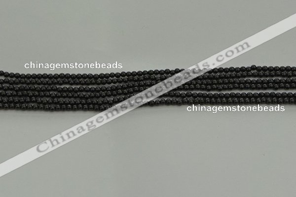 CBS538 15.5 inches 2mm round black spinel beads wholesale