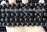 CBS543 15.5 inches 10mm round black spinel gemstone beads