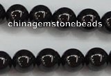 CBS552 15.5 inches 8mm round AA grade black spinel beads