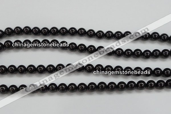 CBS552 15.5 inches 8mm round AA grade black spinel beads