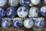 CBS601 15.5 inches 6mm round blue spot stone beads wholesale