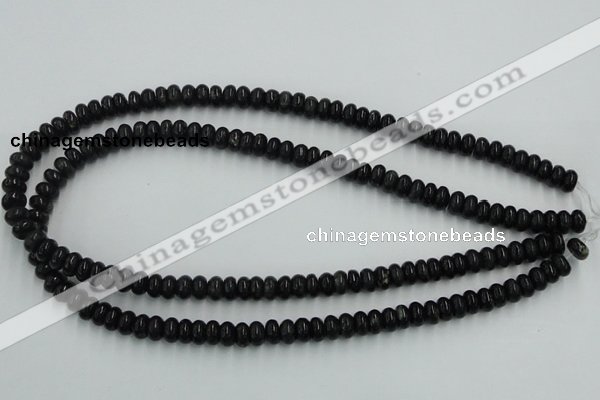 CBT04 16 inches 4*8mm rondelle natural biotite beads wholesale