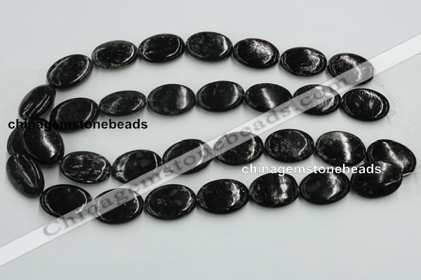 CBT10 16 inches 18*25mm oval natural biotite beads wholesale