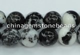 CBW104 15.5 inches 12mm round black & white jasper beads