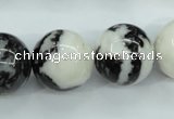 CBW107 15.5 inches 18mm round black & white jasper beads