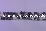 CBW151 15.5 inches 6mm round matte black & white jasper beads