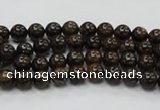 CBZ100 15.5 inches 4mm round bronzite gemstone beads