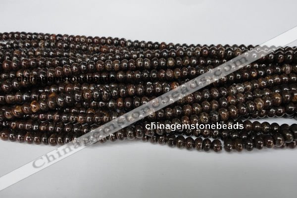 CBZ201 15.5 inches 3*6mm rondelle bronzite gemstone beads