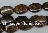 CBZ218 15.5 inches 12*16mm oval bronzite gemstone beads