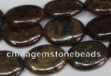 CBZ220 15.5 inches 15*20mm oval bronzite gemstone beads