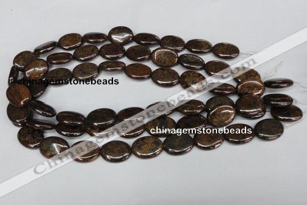 CBZ220 15.5 inches 15*20mm oval bronzite gemstone beads