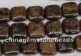 CBZ226 15.5 inches 12*12mm square bronzite gemstone beads