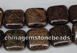 CBZ228 15.5 inches 16*16mm square bronzite gemstone beads