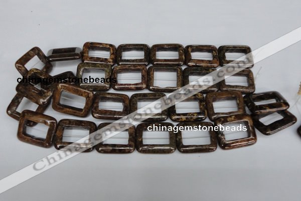 CBZ250 15.5 inches 25*30mm rectangle bronzite gemstone beads