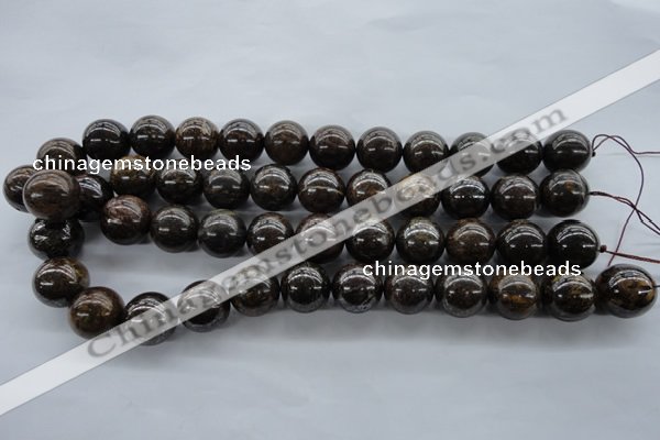 CBZ300 15.5 inches 16mm round bronzite gemstone beads wholesale