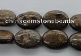 CBZ306 15.5 inches 15*20mm oval bronzite gemstone beads wholesale