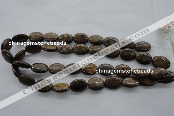 CBZ306 15.5 inches 15*20mm oval bronzite gemstone beads wholesale