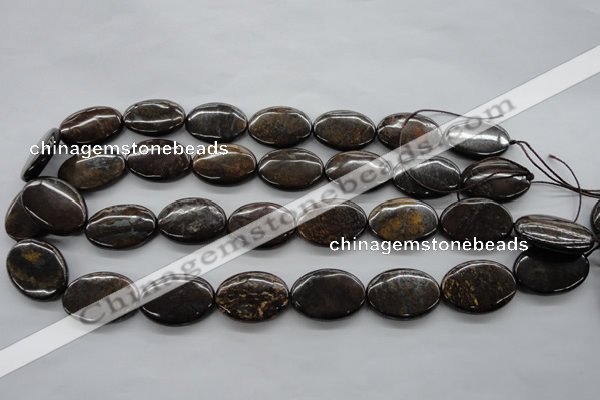 CBZ307 15.5 inches 18*25mm oval bronzite gemstone beads wholesale