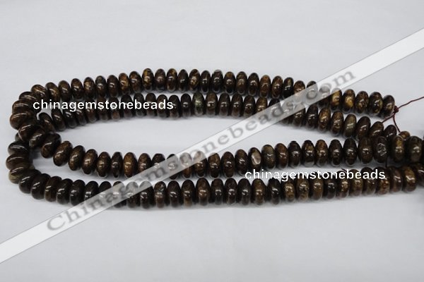 CBZ402 15.5 inches 6*12mm rondelle bronzite gemstone beads