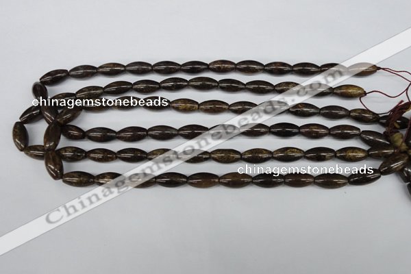 CBZ405 15.5 inches 8*16mm rice bronzite gemstone beads