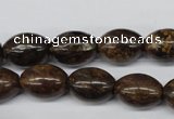 CBZ407 15.5 inches 10*14mm rice bronzite gemstone beads