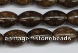 CBZ409 15.5 inches 13*18mm rice bronzite gemstone beads