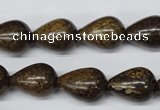 CBZ413 15.5 inches 12*16mm teardrop bronzite gemstone beads