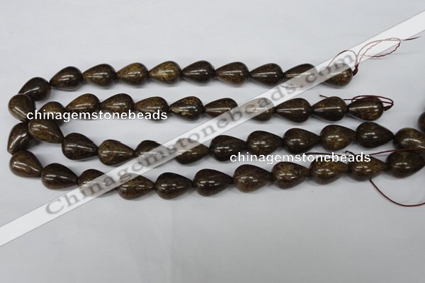 CBZ414 15.5 inches 13*18mm teardrop bronzite gemstone beads