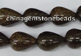 CBZ415 15.5 inches 15*20mm teardrop bronzite gemstone beads