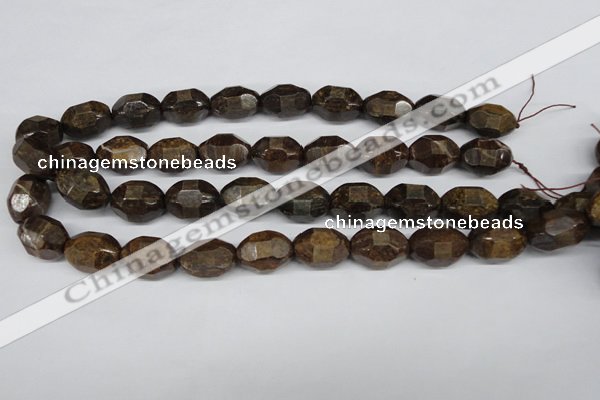 CBZ418 15.5 inches 13*18mm faceted nuggets bronzite gemstone beads