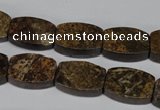 CBZ427 15.5 inches 12*16mm flat drum bronzite gemstone beads