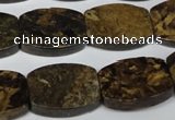 CBZ429 15.5 inches 15*20mm flat drum bronzite gemstone beads